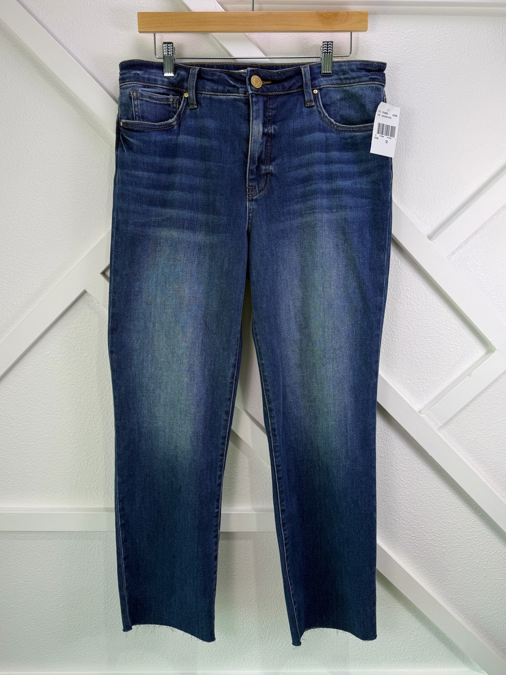 NWT Kut From The Kloth High Rise Reese AB Fab Ankle Straight Leg Jeans Size 12